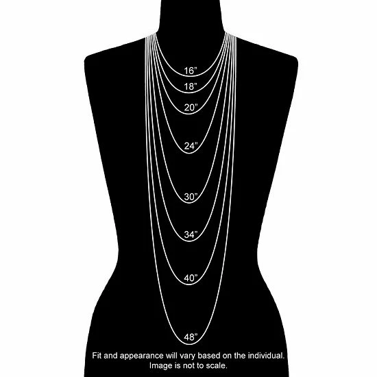 Designs By Gioelli Sterling Silver Lab-Created White Sapphire Pendant 4 Designs By Gioelli Sterling Silver Lab-Created White Sapphire Pendant - Image 2