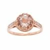 Designs By Gioelli 14k Rose Gold Over Silver Simulated Morganite And Lab-Created White Sapphire Crown Ring -Designs by Gioelli Shop unnamed file 1041