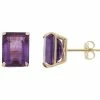 Designs By Gioelli 10k Gold Amethyst Emerald Cut Solitaire Stud Earrings -Designs by Gioelli Shop unnamed file 1052