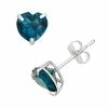 Designs By Gioelli London Blue Topaz 10k White Gold Heart Stud Earrings -Designs by Gioelli Shop unnamed file 1070