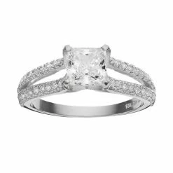 Designs By Gioelli Cubic Zirconia 10k Gold Ring White