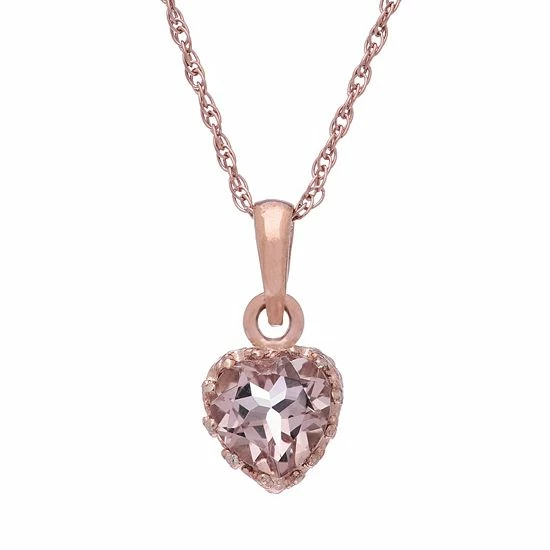 Designs by Gioelli 14k Rose Gold Over Silver Simulated Morganite Heart Pendant Designs By Gioelli 14k Rose Gold Over Silver Simulated Morganite Heart Pendant -Designs by Gioelli Shop unnamed file 1091