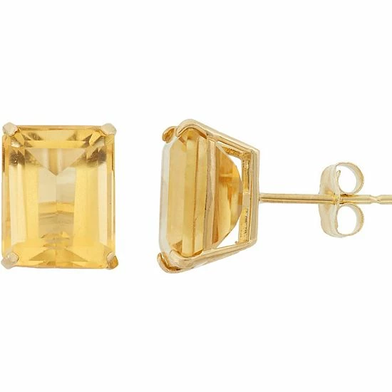 Designs by Gioelli 10k Gold Citrine Emerald Cut Solitaire Stud Earrings Designs By Gioelli 10k Gold Citrine Emerald Cut Solitaire Stud Earrings -Designs by Gioelli Shop unnamed file 1113
