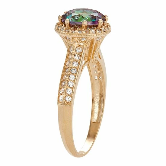 Designs by Gioelli 10k Gold Mystic Topaz & Lab-Created White Sapphire Halo Ring Designs By Gioelli 10k Gold Mystic Topaz & Lab-Created White Sapphire Halo Ring -Designs by Gioelli Shop unnamed file 1115