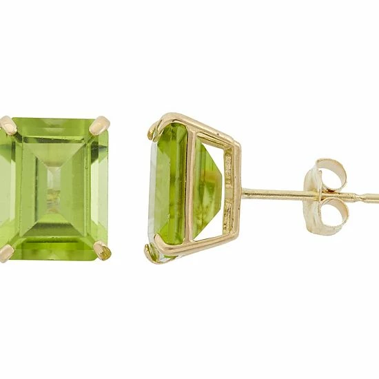 Designs by Gioelli 10k Gold Peridot Emerald Cut Solitaire Stud Earrings Designs By Gioelli 10k Gold Peridot Emerald Cut Solitaire Stud Earrings -Designs by Gioelli Shop unnamed file 1134