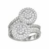 Designs By Gioelli Sterling Silver Cubic Zirconia Dual Halo Bypass Ring -Designs by Gioelli Shop unnamed file 1137