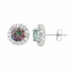 Designs By Gioelli Mystic Topaz & White Topaz 10k White Gold Halo Stud Earrings -Designs by Gioelli Shop unnamed file 1140