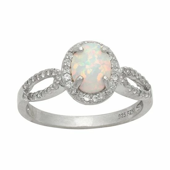 Designs by Gioelli Sterling Silver Lab-Created Opal and Lab-Created White Sapphire Halo Ring Designs By Gioelli Sterling Silver Lab-Created Opal And Lab-Created White Sapphire Halo Ring -Designs by Gioelli Shop unnamed file 1147