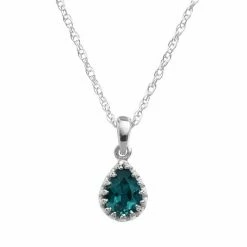 Designs By Gioelli Sterling Silver London Blue Topaz Teardrop Pendant