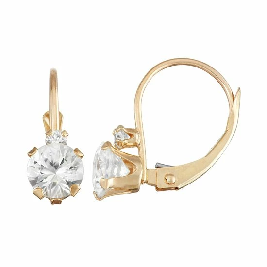 Designs by Gioelli 10k Gold Round-Cut Lab-Created White Sapphire & White Zircon Leverback Earrings Designs By Gioelli 10k Gold Round-Cut Lab-Created White Sapphire & White Zircon Leverback Earrings -Designs by Gioelli Shop unnamed file 117
