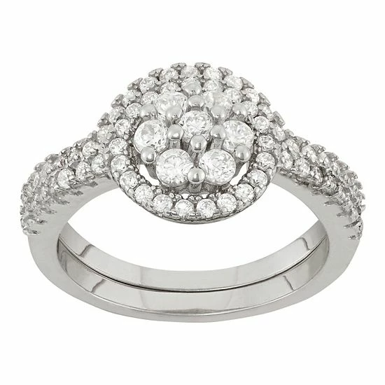 Designs by Gioelli Sterling Silver Lab-Created White Sapphire Cluster Ring Set Designs By Gioelli Sterling Silver Lab-Created White Sapphire Cluster Ring Set -Designs by Gioelli Shop unnamed file 1179