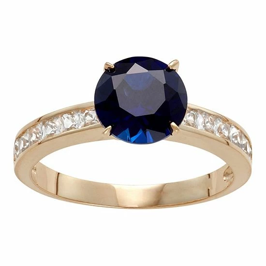 Designs by Gioelli 10k Gold Lab-Created Blue & White Sapphire Ring Designs By Gioelli 10k Gold Lab-Created Blue & White Sapphire Ring -Designs by Gioelli Shop unnamed file 1188