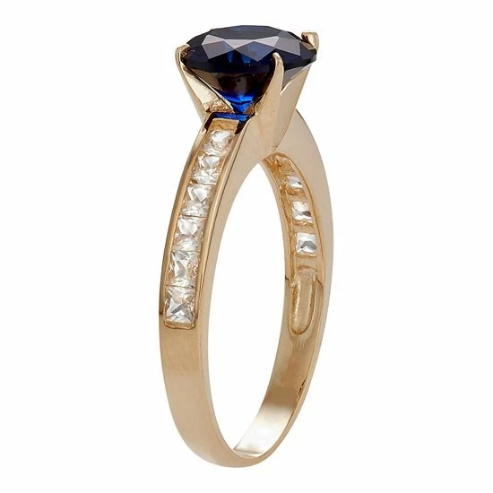 Designs by Gioelli 10k Gold Lab-Created Blue & White Sapphire Ring Designs By Gioelli 10k Gold Lab-Created Blue & White Sapphire Ring -Designs by Gioelli Shop unnamed file 1189