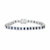 Designs By Gioelli Sterling Silver Lab-Created White & Blue Sapphire Marquise Tennis Bracelet -Designs by Gioelli Shop unnamed file 1216