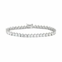 Designs By Gioelli Cubic Zirconia Sterling Silver Tennis Bracelet