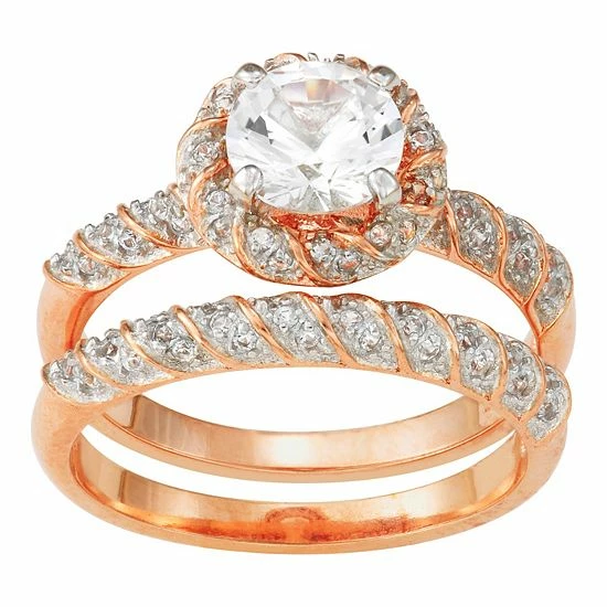 Designs by Gioelli Lab-Created White Sapphire Halo Ring Set Sterling Silver Designs By Gioelli Lab-Created White Sapphire Halo Ring Set Sterling Silver -Designs by Gioelli Shop unnamed file 123