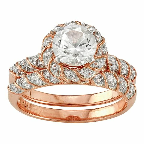 Designs by Gioelli Lab-Created White Sapphire Halo Ring Set Sterling Silver Designs By Gioelli Lab-Created White Sapphire Halo Ring Set Sterling Silver -Designs by Gioelli Shop unnamed file 124