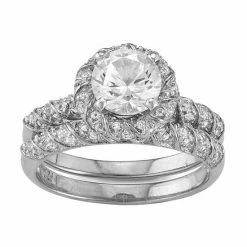 Designs By Gioelli Lab-Created White Sapphire Halo Ring Set Sterling Silver 6 Designs By Gioelli Lab-Created White Sapphire Halo Ring Set Sterling Silver -Designs by Gioelli Shop unnamed file 125