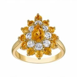 Designs By Gioelli Sterling Silver Gemstone Ring Lab Created Pink Spphr