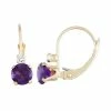 Designs By Gioelli 10k Gold Round-Cut Amethyst & White Zircon Leverback Earrings -Designs by Gioelli Shop unnamed file 1264