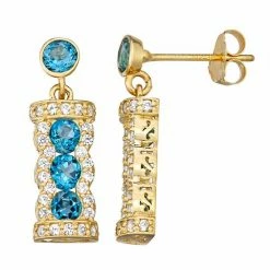 Designs By Gioelli 10k Gold Gemstone Dangle Earrings Mystic Topaz -Designs by Gioelli Shop unnamed file 1289