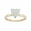 Designs By Gioelli Lab-Created Opal 10k Gold Heart Ring