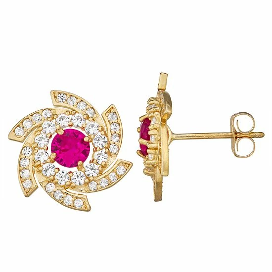 Designs by Gioelli 10k Gold Gemstone Swirl Stud Earrings Created Blue Sapphire Designs By Gioelli 10k Gold Gemstone Swirl Stud Earrings Created Blue Sapphire -Designs by Gioelli Shop unnamed file 1330