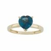 Designs By Gioelli London Blue Topaz 10k Gold Heart Ring