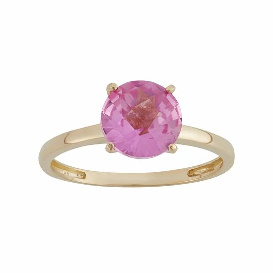 Designs by Gioelli Lab-Created Pink Sapphire 10k Gold Ring Designs By Gioelli Lab-Created Pink Sapphire 10k Gold Ring -Designs by Gioelli Shop unnamed file 1347