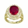Designs By Gioelli 14k Gold Plated Silver Simulated Garnet Oval Halo Ring -Designs by Gioelli Shop unnamed file 1362
