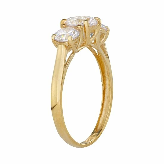 Designs by Gioelli 10k Gold Cubic Zirconia 3-Stone Ring Yellow Designs By Gioelli 10k Gold Cubic Zirconia 3-Stone Ring Yellow -Designs by Gioelli Shop unnamed file 1371