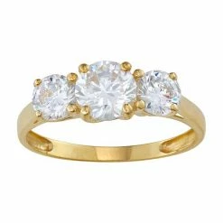 Designs By Gioelli 10k Gold Cubic Zirconia 3-Stone Ring Yellow 4 Designs By Gioelli 10k Gold Cubic Zirconia 3-Stone Ring Yellow -Designs by Gioelli Shop unnamed file 1372