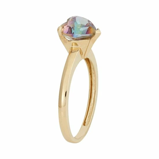 Designs By Gioelli Mystic Topaz 10k Gold Heart Ring 4 Designs By Gioelli Mystic Topaz 10k Gold Heart Ring - Image 2