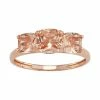 Designs By Gioelli 10k Rose Gold Simulated Morganite 3-Stone Ring -Designs by Gioelli Shop unnamed file 1403