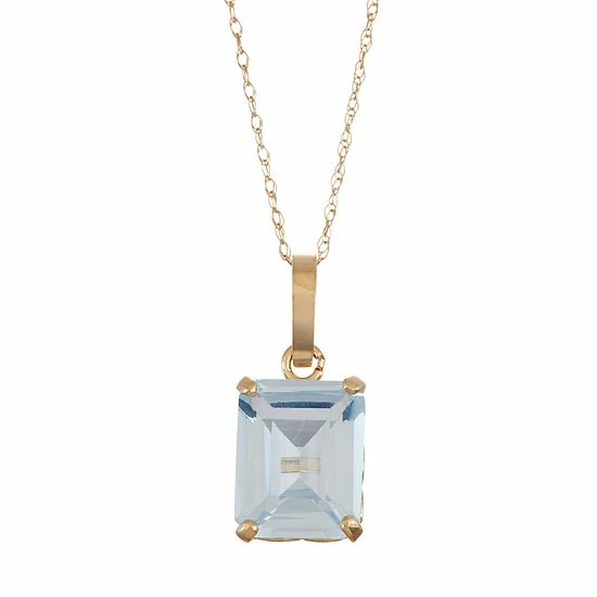 Designs by Gioelli 10k Gold Lab-Created Aquamarine Rectangle Pendant Necklace Designs By Gioelli 10k Gold Lab-Created Aquamarine Rectangle Pendant Necklace -Designs by Gioelli Shop unnamed file 1408
