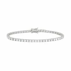 Designs By Gioelli Cubic Zirconia Sterling Silver Tennis Bracelet