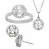 Designs By Gioelli 14k Gold Over Sterling Silver Cubic Zirconia Halo Pendant Necklace, Stud Earring & Ring Set 1 Designs By Gioelli 14k Gold Over Sterling Silver Cubic Zirconia Halo Pendant Necklace, Stud Earring & Ring Set -Designs by Gioelli Shop unnamed file 1439