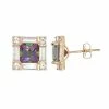 Designs By Gioelli 10k Gold Mystic Topaz & Lab-Created White Sapphire Square Stud Earrings -Designs by Gioelli Shop unnamed file 1441