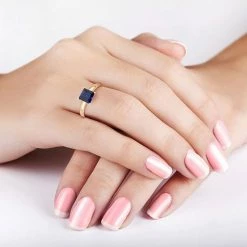 Designs By Gioelli Lab-Created Sapphire 10k Gold Ring -Designs by Gioelli Shop unnamed file 1450