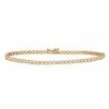 Designs By Gioelli 10k Gold Bezel Set Cubic Zirconia Tennis Bracelet White