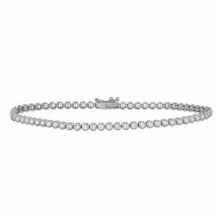 Designs By Gioelli 10k Gold Bezel Set Cubic Zirconia Tennis Bracelet White -Designs by Gioelli Shop unnamed file 1475