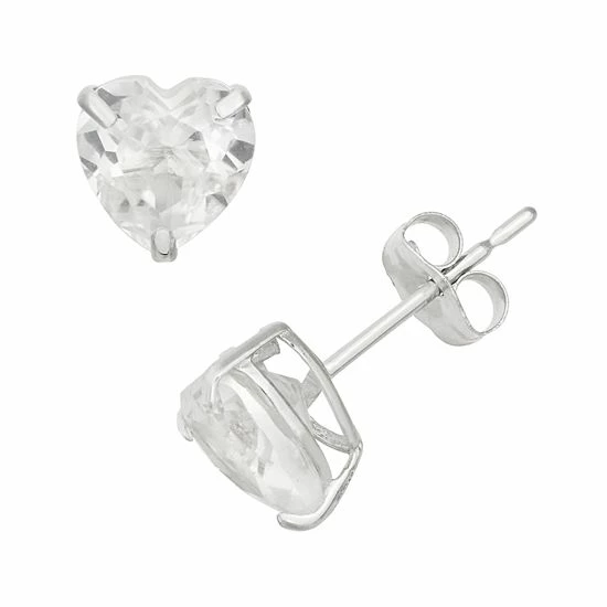 Designs by Gioelli Lab-Created White Sapphire 10k White Gold Heart Stud Earrings Designs By Gioelli Lab-Created White Sapphire 10k White Gold Heart Stud Earrings -Designs by Gioelli Shop unnamed file 1485