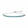 Designs By Gioelli Sterling Silver Blue Topaz Lariat Bracelet