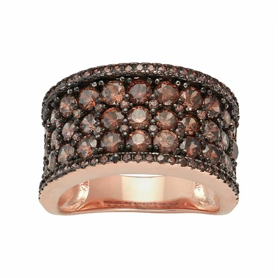 Designs by Gioelli 14k Rose Gold Over Silver Cubic Zirconia Concave Ring Designs By Gioelli 14k Rose Gold Over Silver Cubic Zirconia Concave Ring -Designs by Gioelli Shop unnamed file 1499