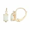 Designs By Gioelli 10k Gold Emerald-Cut Lab-Created Opal & White Zircon Leverback Earrings -Designs by Gioelli Shop unnamed file 15