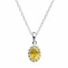 Designs By Gioelli Sterling Silver Citrine Oval Pendant -Designs by Gioelli Shop unnamed file 1514