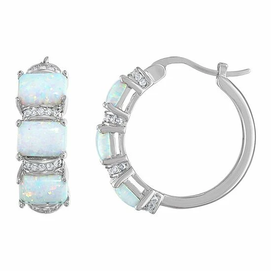 Designs by Gioelli Sterling Silver Gemstone Hoop Earrings Lab Created Opal Designs By Gioelli Sterling Silver Gemstone Hoop Earrings Lab Created Opal -Designs by Gioelli Shop unnamed file 1520