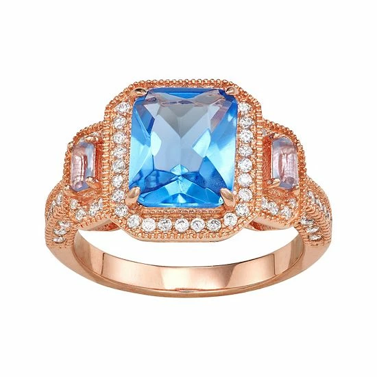 Designs by Gioelli 14k Rose Gold Plated Silver Simulated Gemstone Halo Ring Aquamarine Designs By Gioelli 14k Rose Gold Plated Silver Simulated Gemstone Halo Ring Aquamarine -Designs by Gioelli Shop unnamed file 1524
