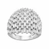 Designs By Gioelli Sterling Silver Cubic Zirconia Baguette Dome Ring -Designs by Gioelli Shop unnamed file 1536