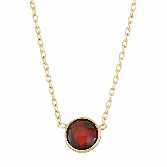 Designs by Gioelli 10k Gold Garnet Circle Pendant Necklace Designs By Gioelli 10k Gold Garnet Circle Pendant Necklace -Designs by Gioelli Shop unnamed file 1543